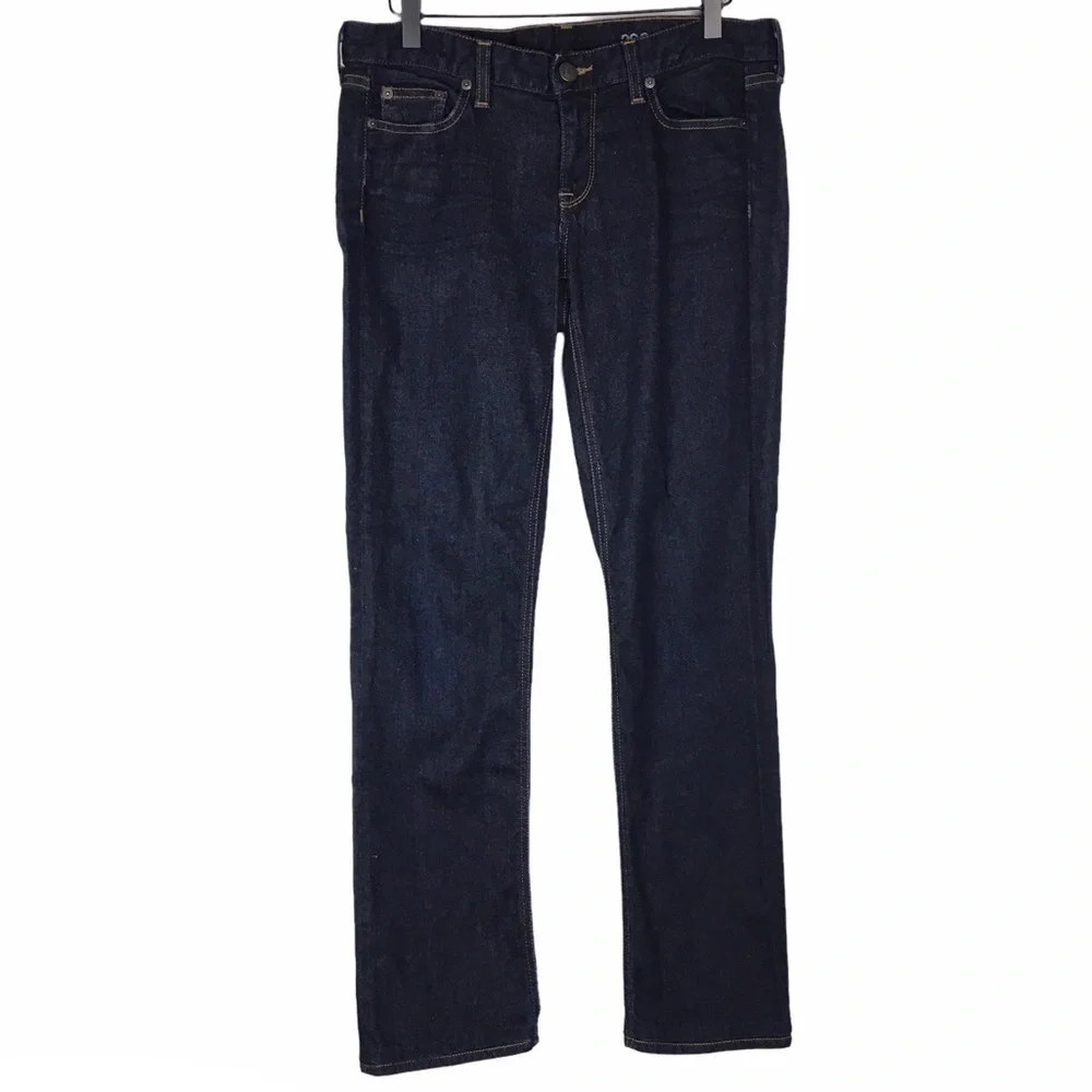 J CREW Jeans Matchstick Straight Leg Ultra Dark Wash Stretch Denim 29S Short